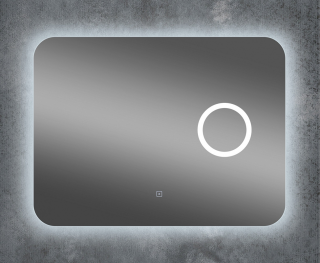 Зеркало с подсветкой Continent Elegant ЗЛП78 с увеличительной линзой 80см